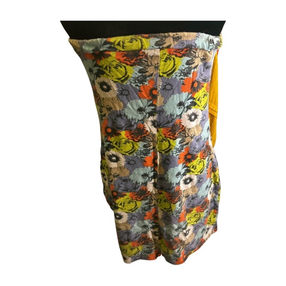 Vintage early 2010s Volcom body-con strapless floral poppy dress size L - Picture 2 of 5